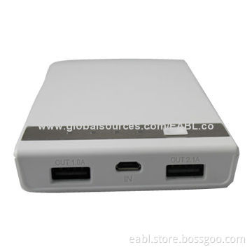 Power Bank with Dual Output for iPhone/Mobile Phones, High-capacity of 10,000mA